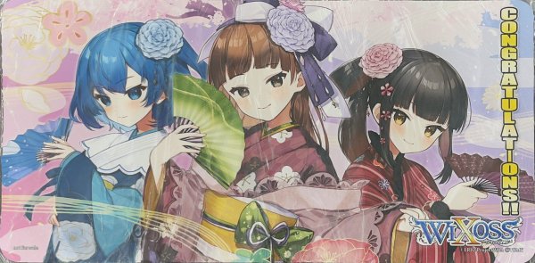 画像1: 「舞イ踊リ色紬」プレイマット WIXOSS CEREMONY景品 (1)